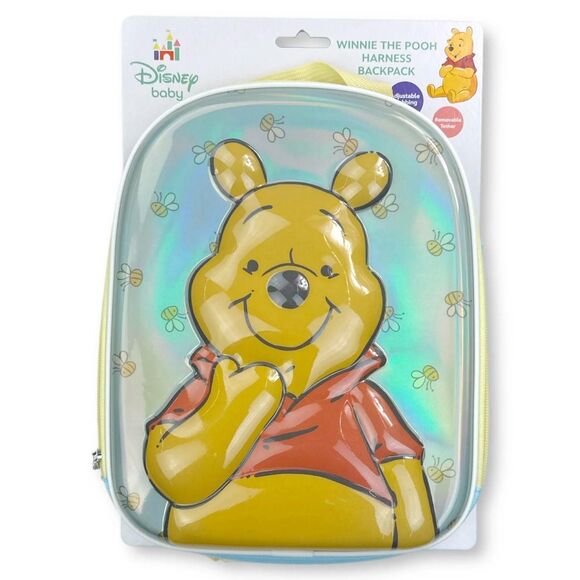 Officially Licensed Disney Winnie the Pooh Mini Toddler Backpack. Safety Harness - Picture 1 of 5